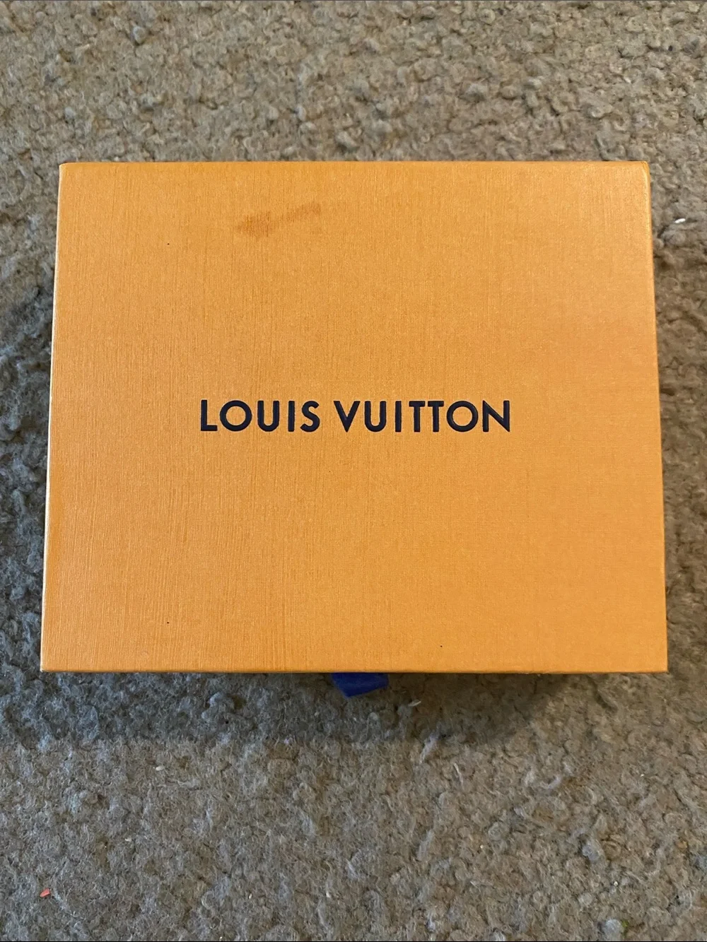 Louis Vuitton Orange Box with Black Log